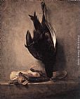 Jean Baptiste Simeon Chardin Still-Life with Dead Pheasant and Hunting Bag painting